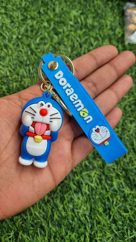 Doremon silly poses mini keychain