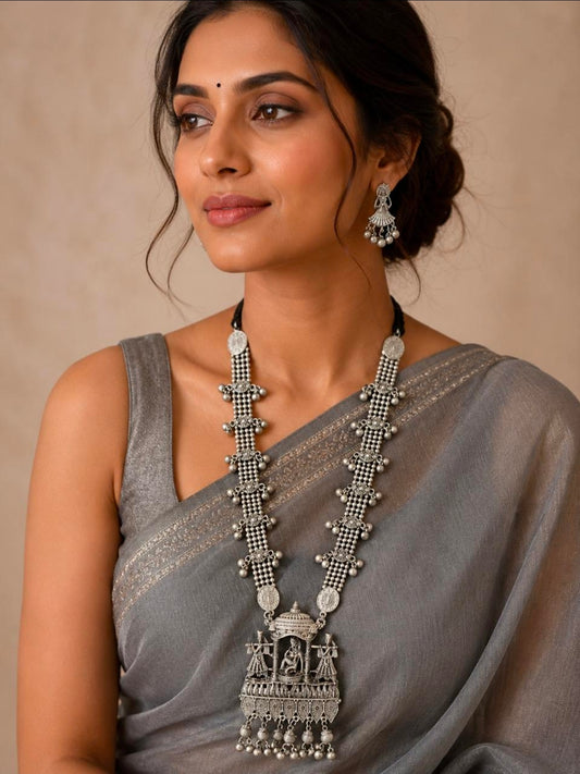 Doli Necklace Set- Oxidised