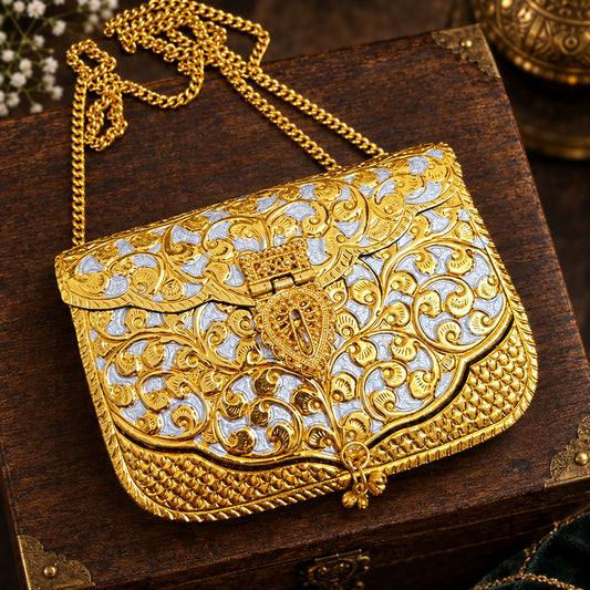 Dual Tone Chandi Batua/ Bag