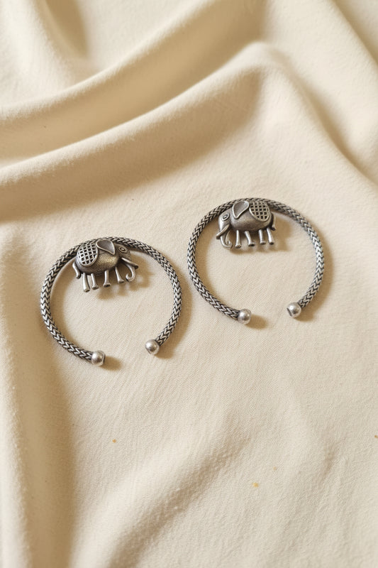 Elephant Brass Earrings