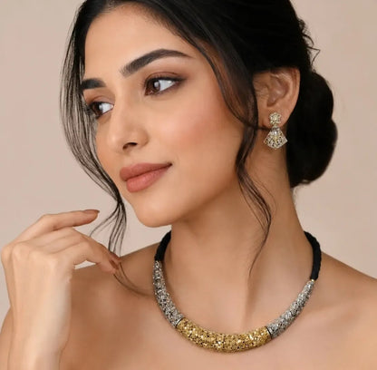 Dual tone Choker Set