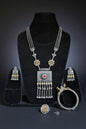 Dual tone Long Navratri Jewellery Combo