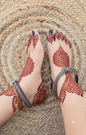 German Silver Rajasthani Hasli Anklets- Pair