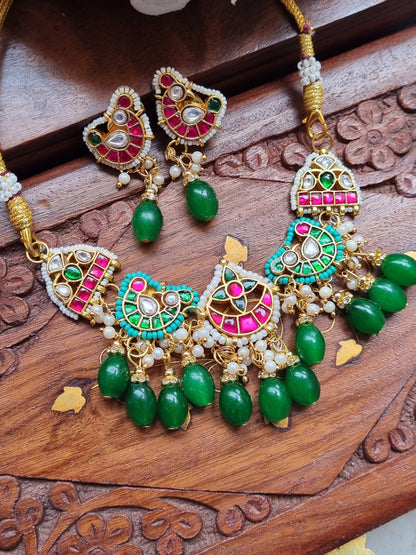 Pachi kundan gold plated necklace