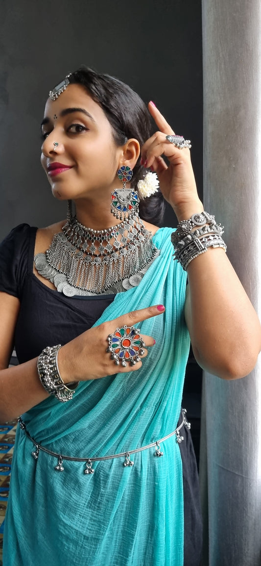 Navratri full Jewellery Combo Set - 11 items