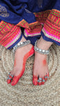 Mirror Payal/Anklets- Oxidised