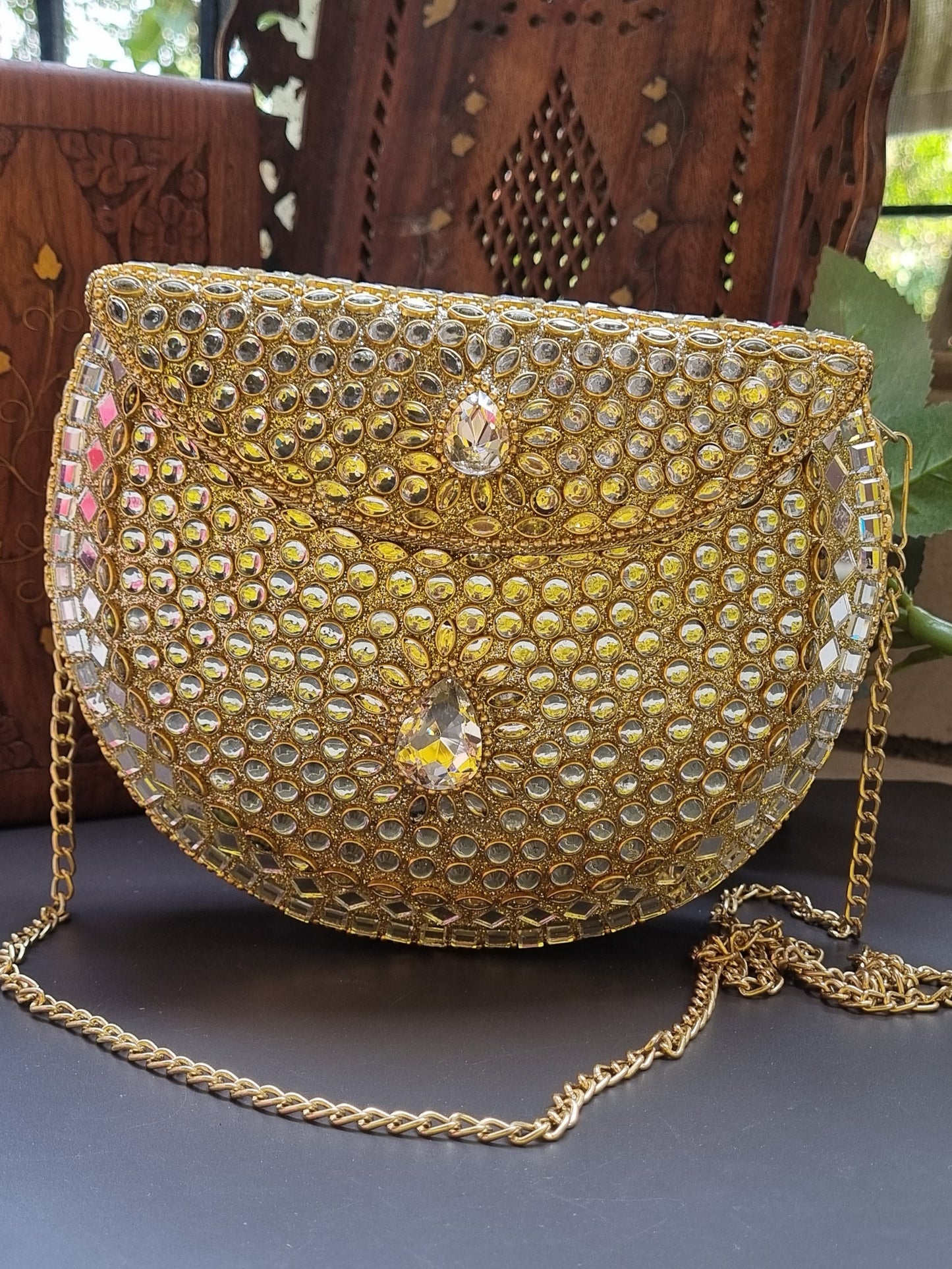 Mirror Handbag with Sling