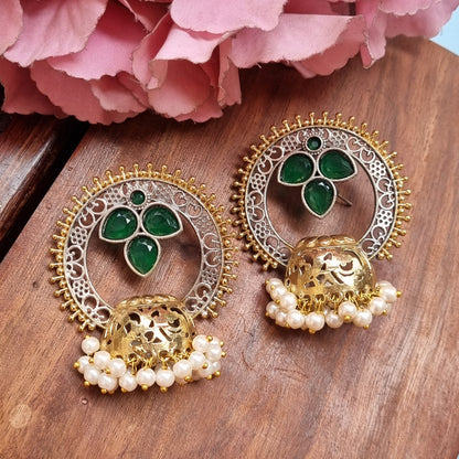 Dual Tone Earrings