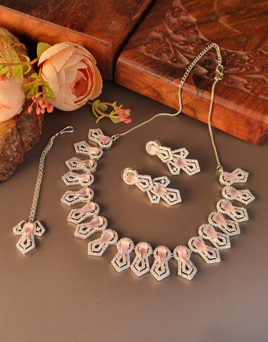 AD choker set- Pink