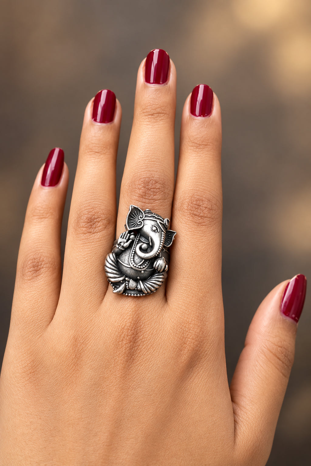 Ganesha Brass Ring