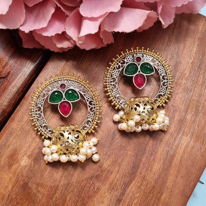 Dual Tone Earrings