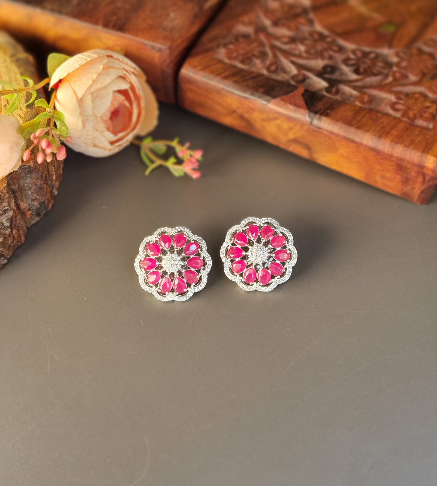 AD Earrings- Pink