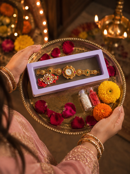 Bhaiya Bhabhi Rakhi Watch Combo