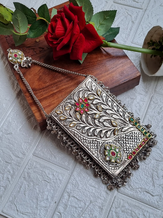 Rajwada Chandi Mobile Batua- Brass