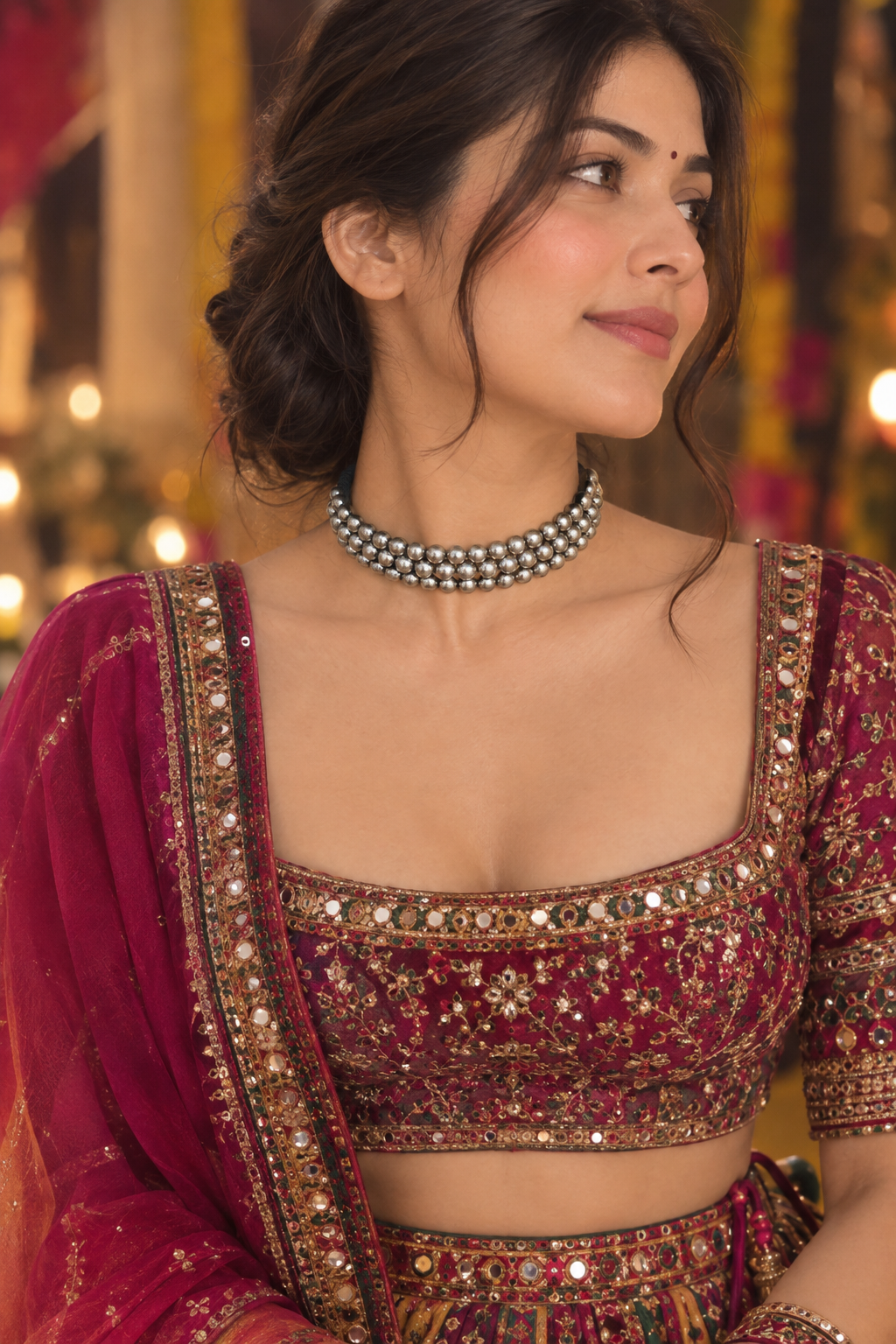 Dholki Choker- Brass