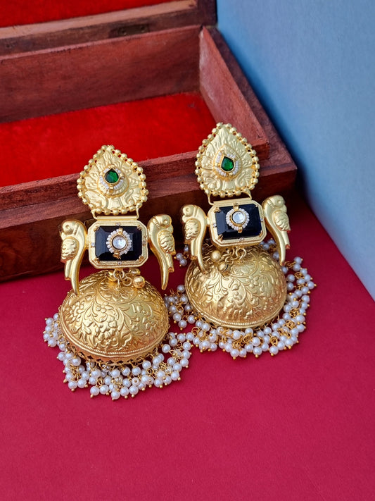 Golden Statement Jhumka
