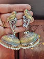 Sitaara Dual tone Brass Jhumka